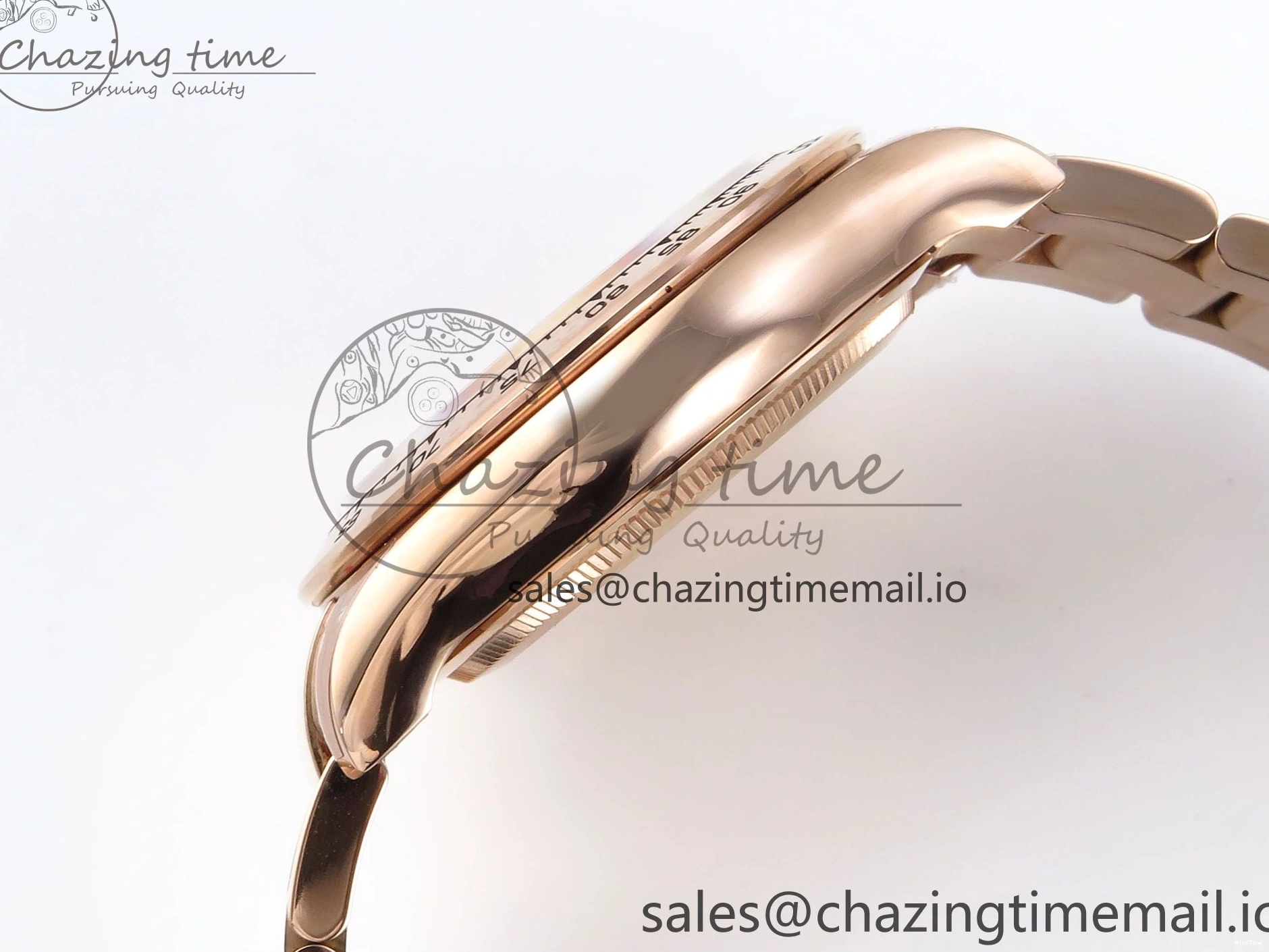 MiroTime 0215 EyeCatching Daytona 126505 QF 1:1 Best Edition Black RG Diamonds Dial on RG Braclet SH4131 V 715